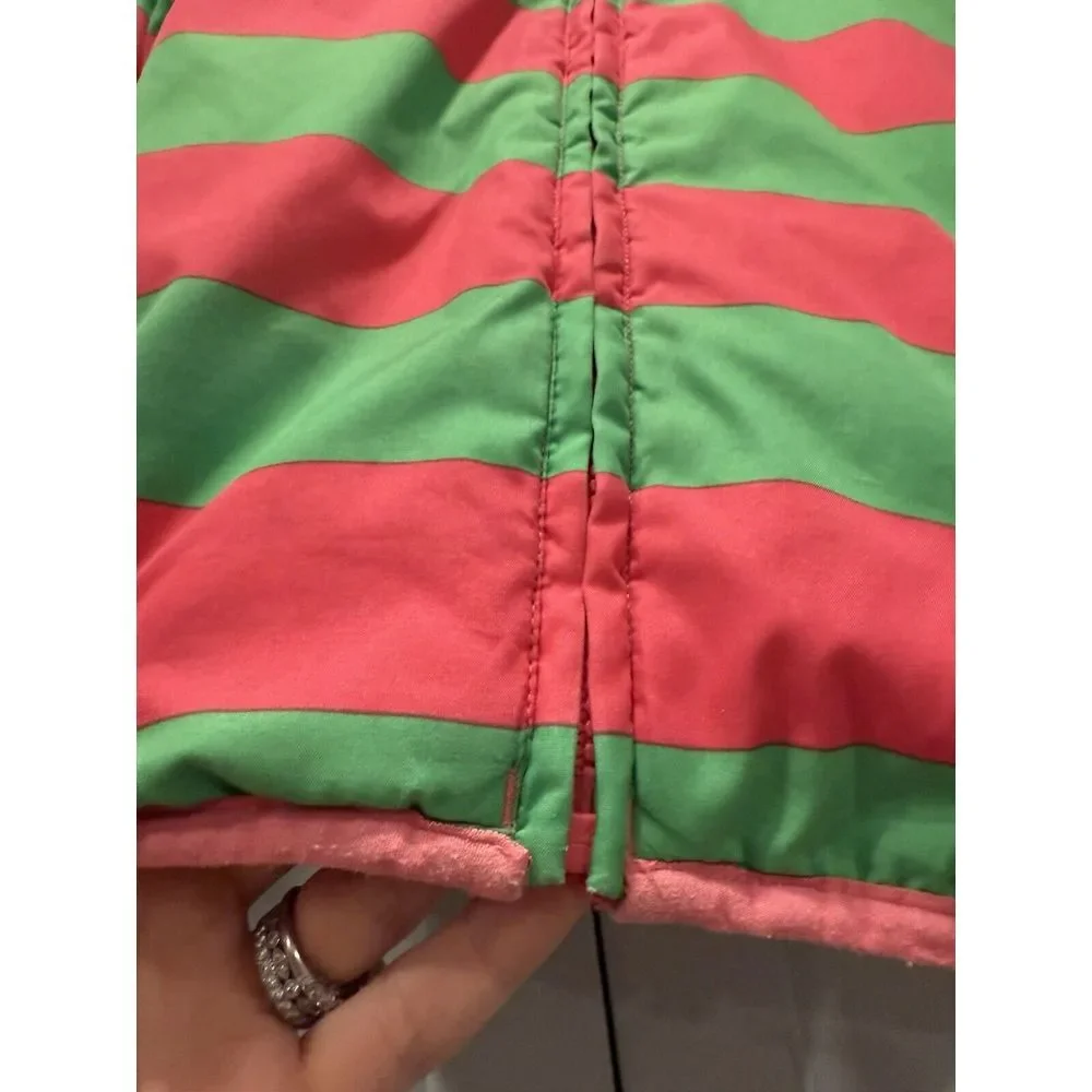 VTG Hanna‎ Andersson Reversible 110 Puffer Sherpa minky Jacket Coat retro 80s